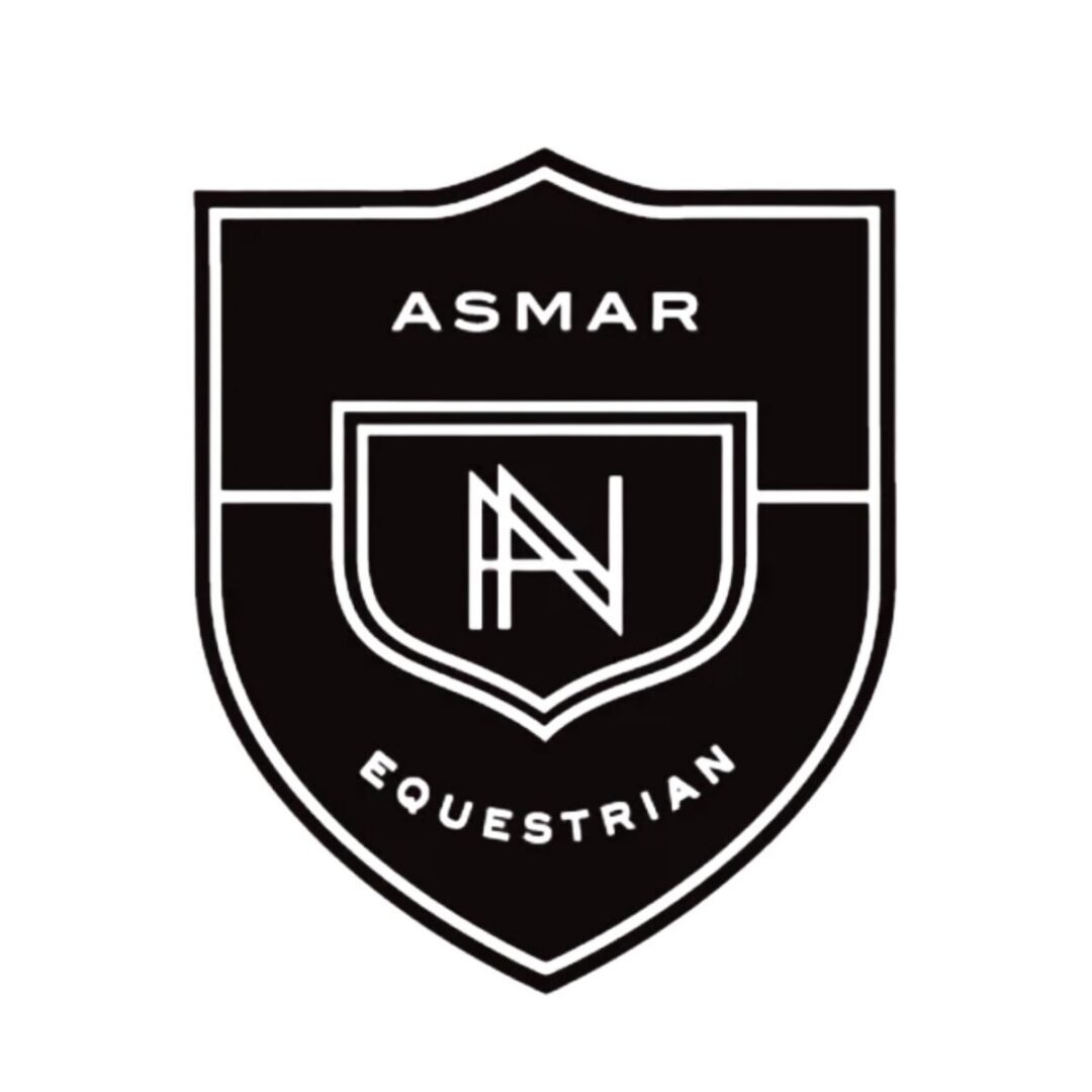 Asmar Equestrian black shield logo
