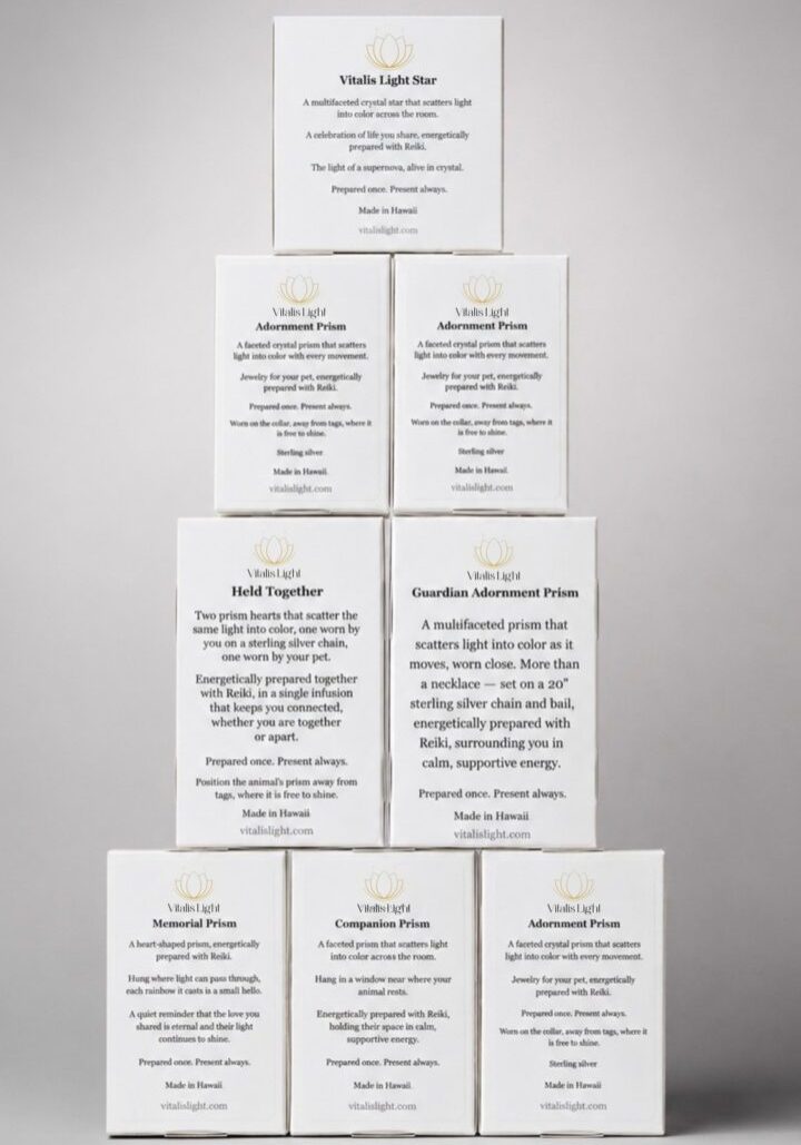 Stack of white product boxes